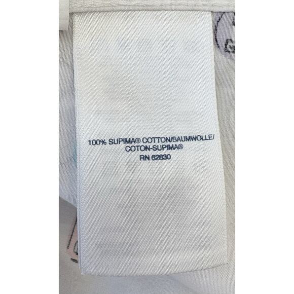 Lands End Women’s Sleeveless Collared White Blouse Happy Camper Print Size 18W - Picture 5 of 5